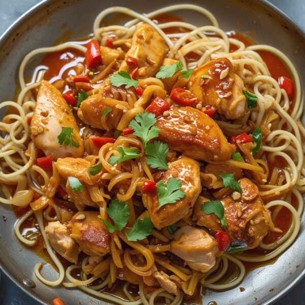 Tennessee Chicken Stir Fry and Noodles