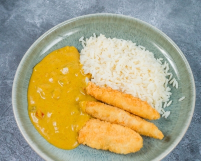 Chicken and Mango Curry and Rice