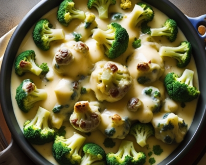 Broccoli in Cheese Sauce