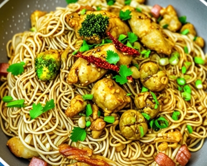 Korean BBQ Chicken Noodle