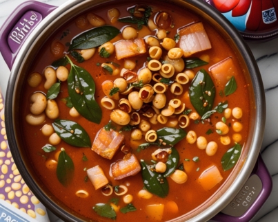 Bacon Bean and Pasta