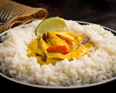 Chicken and Mango Curry and Rice